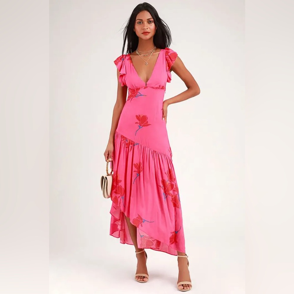 Free People Pink Floral Dress